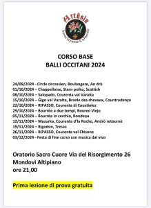 Scopri di più sull'articolo Corsi di ballo occitano BASE – 2024/2025